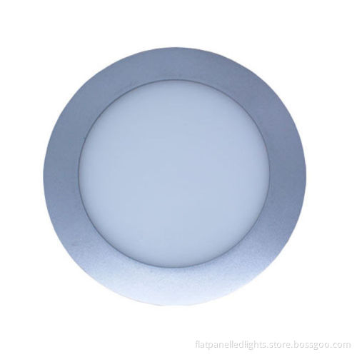 Round Flat Panel Led Lights Cool White Super Thin 12mm 6w Ce Rohs